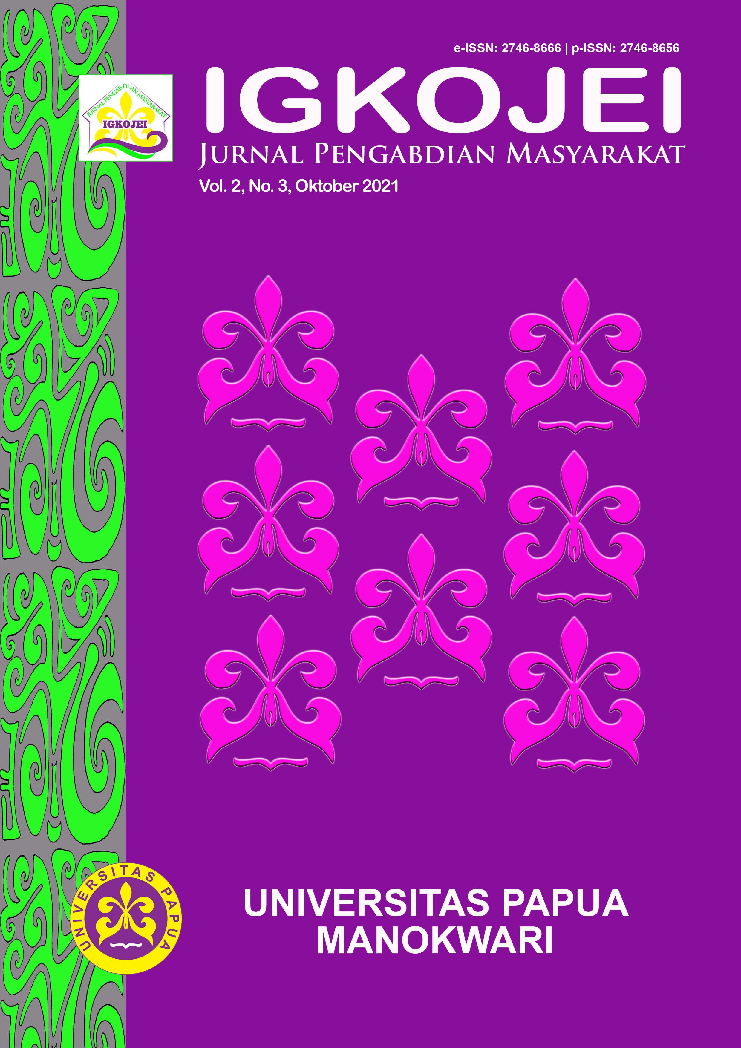 					View Vol. 2 No. 3 (2021): IGKOJEI: Jurnal Pengabdian Masyarakat
				