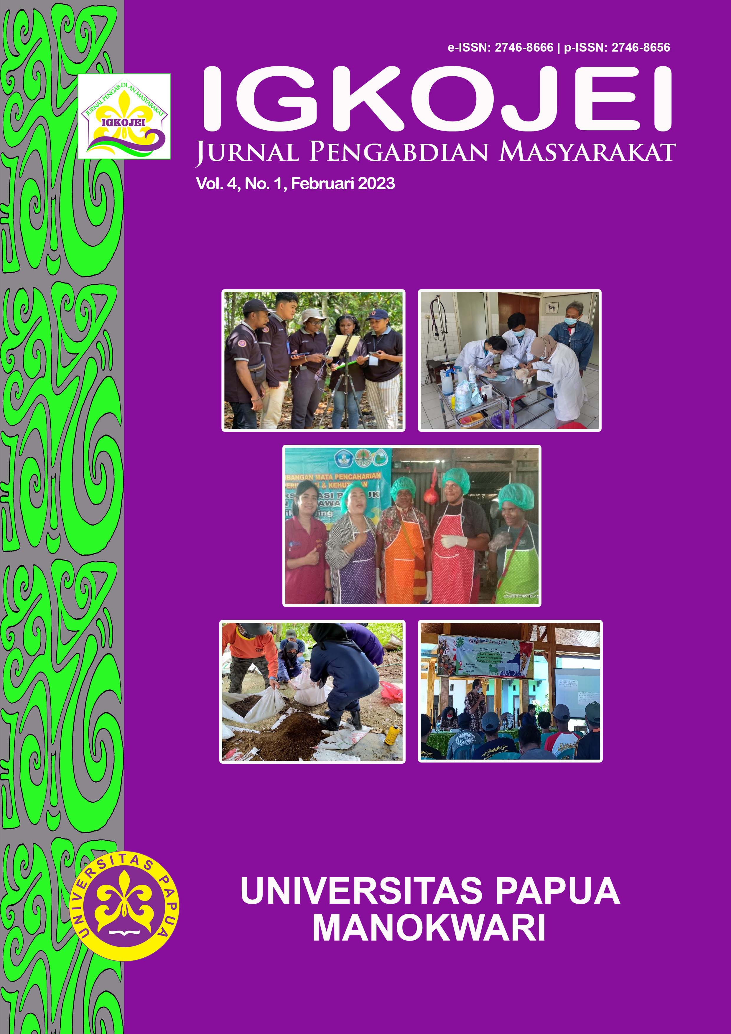 					View Vol. 4 No. 1 (2023): IGKOJEI: Jurnal Pengabdian Masyarakat
				